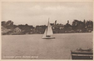 Suffolk Postcard - Greetings From Oulton Broad   RS23759