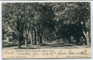 Ridgefield Street Scene Ridgefield Connecticut 1908? postcard