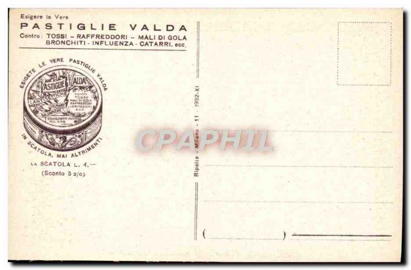 Postcard Old Nuova Italia Torino Monumento All Artigliere