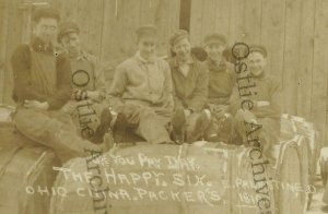 East Palestine OHIO RP 1910 CHINA PACKERS Pay Day POTTERY COMPANY Child Labor