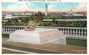 Vintage Postcard 1910's View Of Tomb Unknown Soldier Arlington Virginia VA