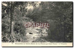 Old Postcard Monastery of St. Mary of the Stone that turns the Trinquelin