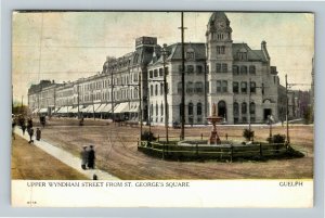 Canada, St. George's Square, Upper Wyndham Street, Clock Tower, Vintage Postcard