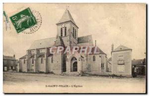 Saint Vrain Postcard Old L & # 39eglise