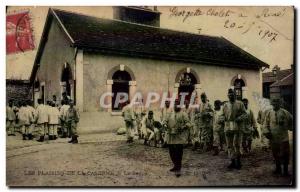 Old Postcard Army barracks The pleasures of soup