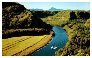 Wailua River largest river in the Hawaiian Islands Kauai Hawaii Postcard