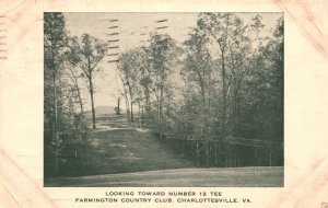 Vintage Postcard 1931 Number 12 Tee Farmington Country Club Charlottesville VA