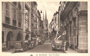 Vintage Postcard 1910's Rue Port Neuf Street Bayonne France FR