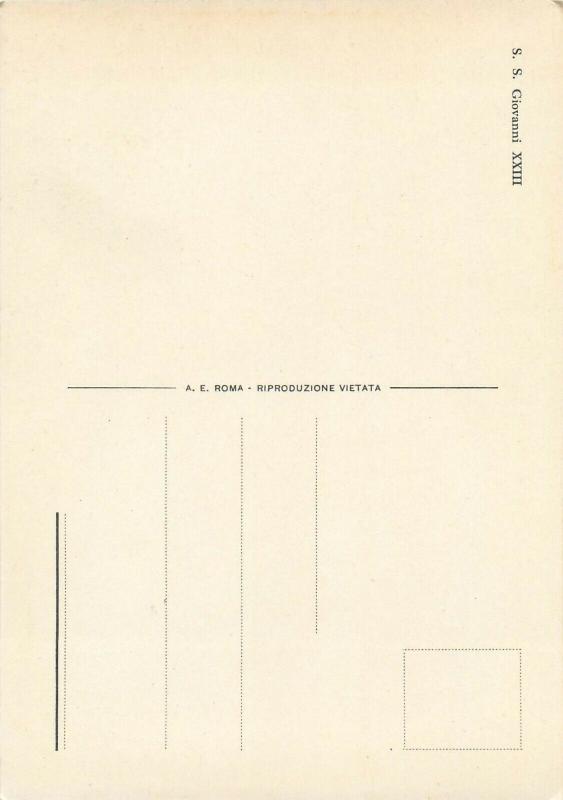 Christianity Pope S. S. Giovanni XXIII postcard