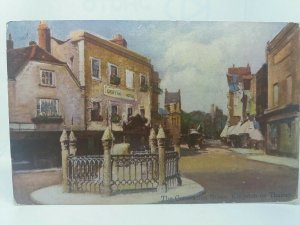Griffin Hotel Kingston on Thames Surrey Vintage Antique Art Postcard Posted 1905