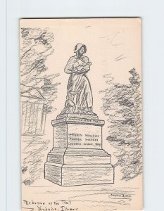 Postcard - Madonna Of The Trail - Vandalia, Illinois