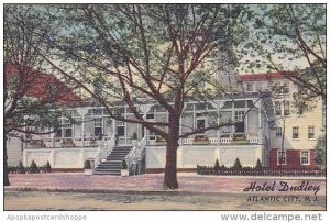 New Jersey Atlantic City Hotel Dudley 1949 Curteich