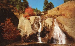 Vintage Postcard Helen Hunt Falls Lovely Scene Cheyenne Mountain Colorado CO