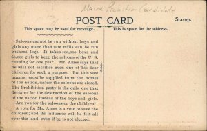 MAINE PROHIBITION CANDIDATE James H Ames w Huge Family POLITICAL CAMPAIGN PC