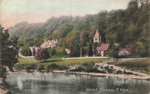 WELSH BICKNOR HEREFORDSHIRE UK RIVER WYE~1906 FRITH'S TINTED PHOTO CARD