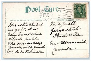 1908 Trinity Church and Parish House Ossining New York NY James A. Hart Postcard 