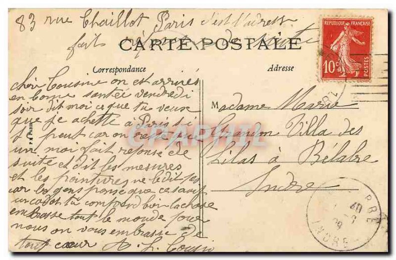 Old Postcard Paris Bois de Boulogne Lake