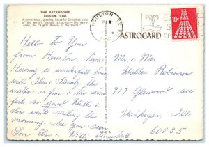 HOUSTON, Texas TX ~ Night View ASTRODOME 1971 Christmas View  4x6 Postcard