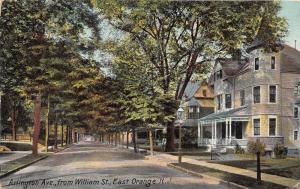 East Orange New Jersey~Arlington Avenue from William Street~Nice Homes~1911 PC