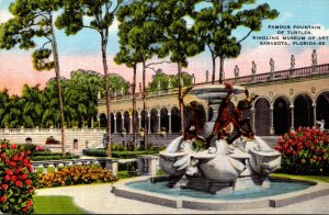 Florida Sarasota Ringling Museum Of Art Famous Fountain Of Turtles