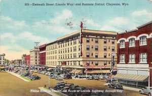 Sixteenth Street and Business District Route of Lincoln Highway Through City ...