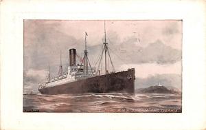 Cunard RMS Saxonia Ship 1912 indentation right edge