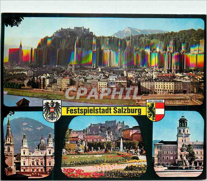 Modern Postcard The Festival City of Salzburg Austria