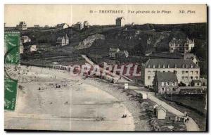 Old Postcard Trestaou General view of the Beach