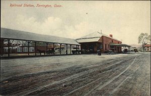 Torrington CT Connecticut RR Train Station Depot c1910 Postcard