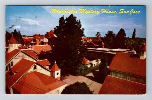 San Jose CA-California, Winchester Mystery House, Chrome c1980 Postcard 