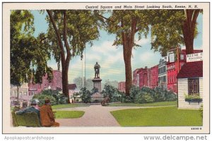 New Hampshire Keene Central Square And Main Street Looking South