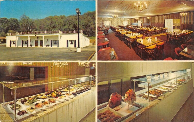Evendale Ohio 1970s Postcard The Colonel's Inn Smorgasbord Restaurant