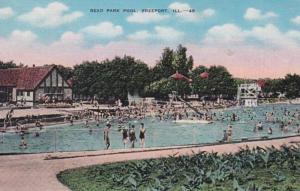 Illinois Freeport Read Park Swimming Pool 1950