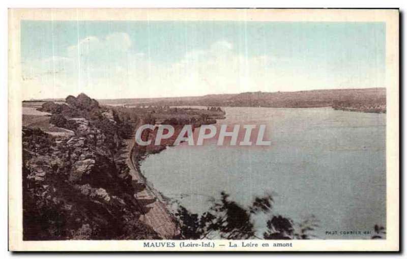 Old Postcard Mauves Loire Upstream