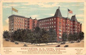 Washington DC Hotel Gordon Vintage Postcard AA29387