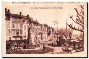 Saint Gaudens Old Postcard Street prefecture Avenue in Toulouse