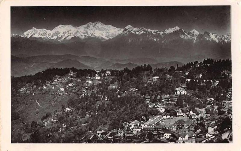 Mt Kinchinjanga Himalayas Birds Eye View Real Photo Antique Postcard J61434