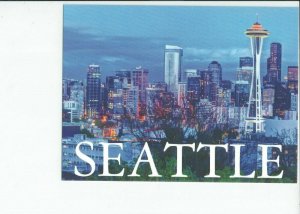 Framable Gallery Quality, Aerial View of Dynamic Seattle, WA PostCard