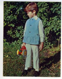 488677 Advertising FASHION 1971 pattern Spring Boy COSTUME TOY Poster Old