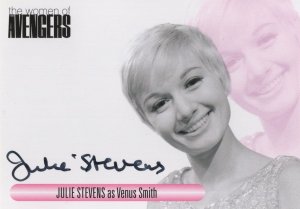 Julie Stevens The Avengers Rare Hand Signed Photo Autograph Card