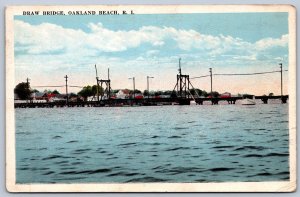 K26/ Oakland Beach Rhode Island Postcard c1910 Draw Bridge 442