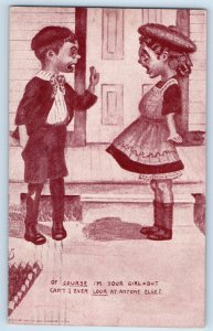 Children Of Course I'm Your Girl But Can't I Even Look At Anyone Else Postcard