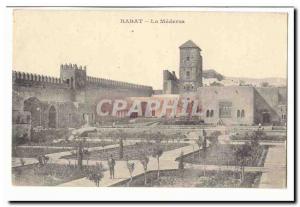 Rabat Morocco Old Postcard Medersa