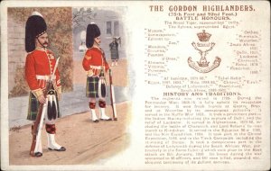 Scotland Scottish Military History The Gordon Highlanders Soldiers c1910 PC