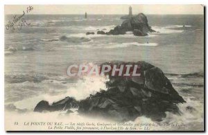 Old Postcard The Pointe du Raz and the reefs Gorle Gorlegriz Gorlebella that ...