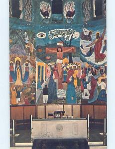 Unused Pre-1980 POSTCARD OF MURAL AT CHURCH Port-Au-Prince Haiti G3479