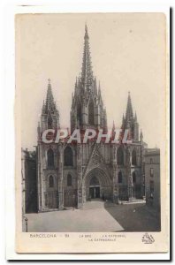 Spain Espana Old Postcard Barcelona La seu La Catedral