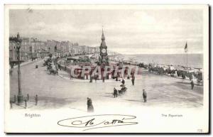 UK Brighton Old Postcard The aquarium