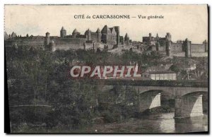 Old Postcard Cite De Carcassonne Vue Generale