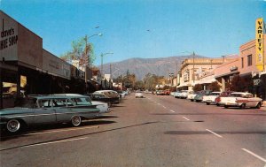 Claremont California Yale Street, Photochrome Vintage Postcard U6999